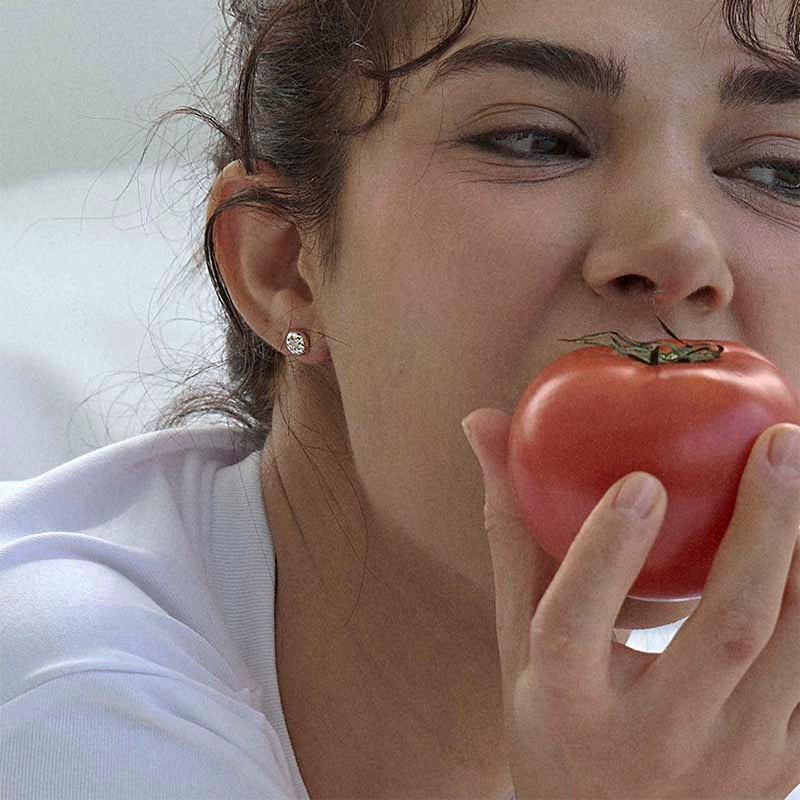 tomato earring