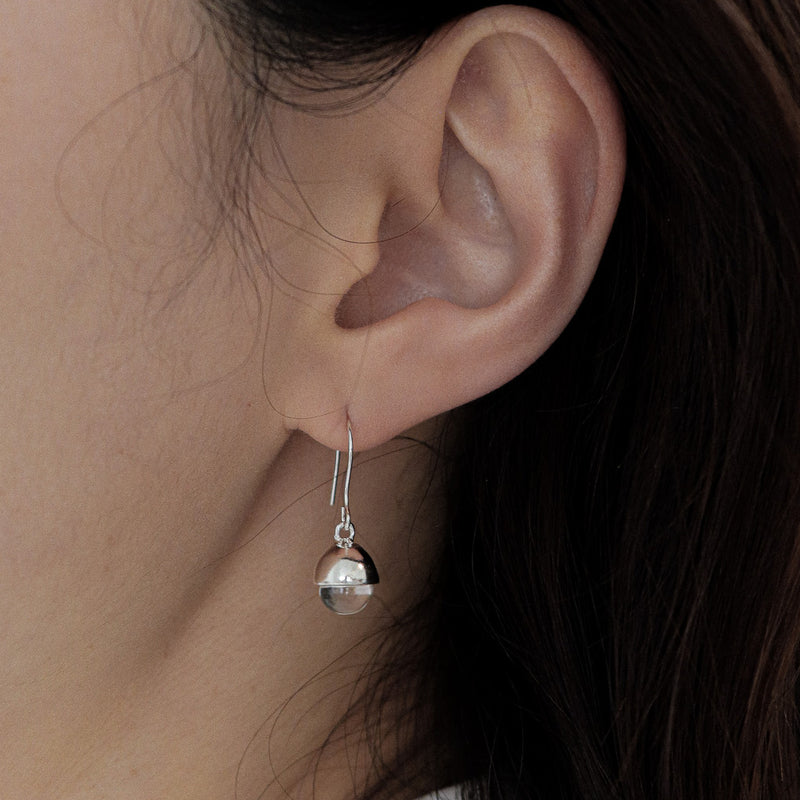 ストーン ボール ピアス(2色) / stone ball earring (2 colors)