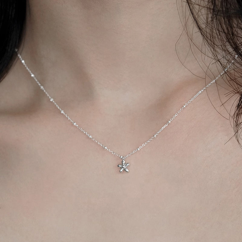 floral ball necklace