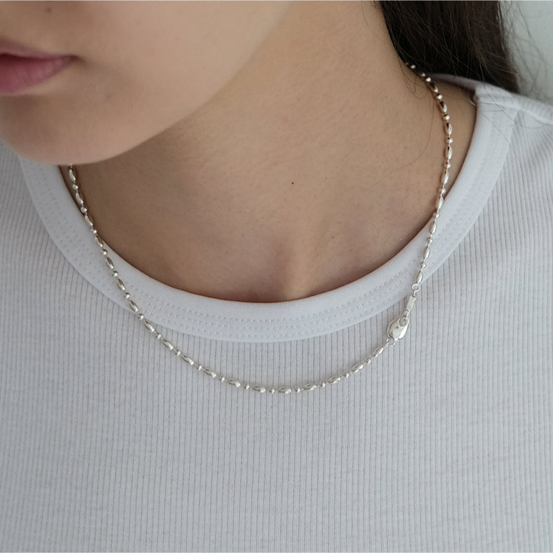 Bean eggball necklace