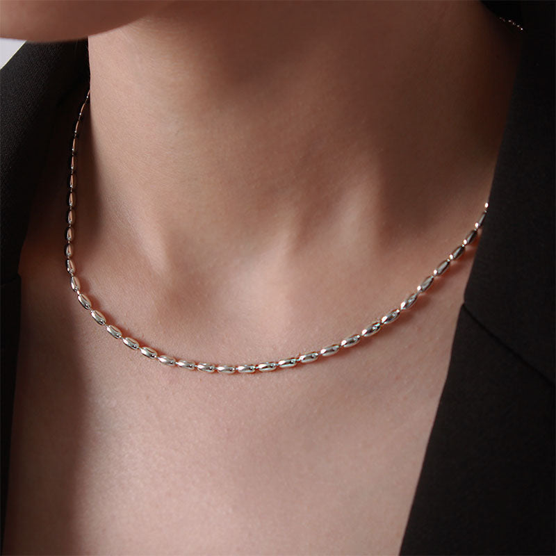 oval ball chain necklace