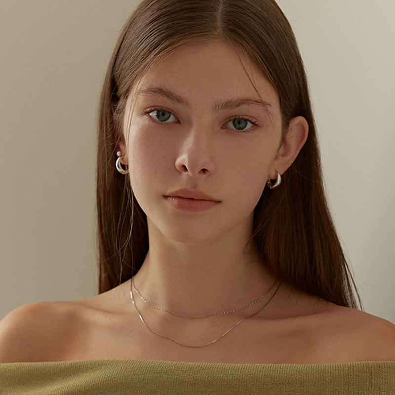 Large Oval Cone Hoop Earrings
