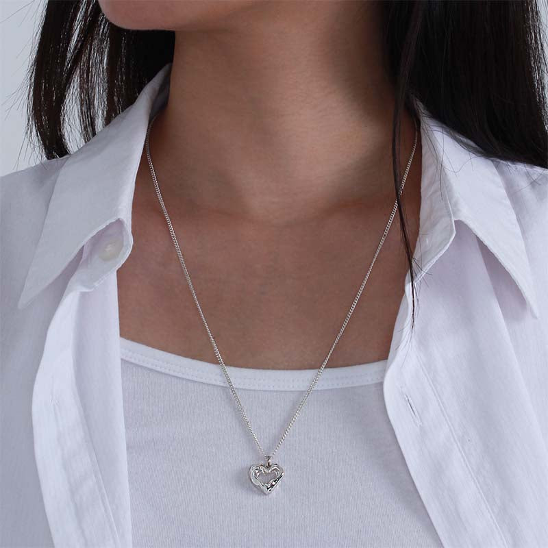 melting heart necklace