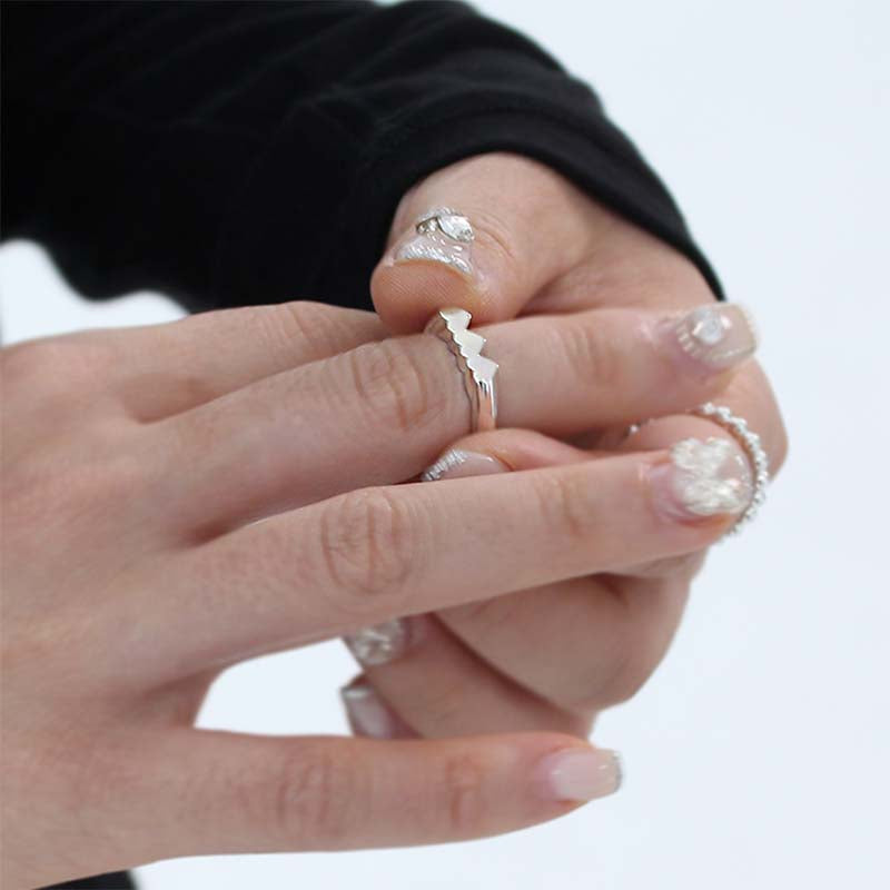 Triple heart ring