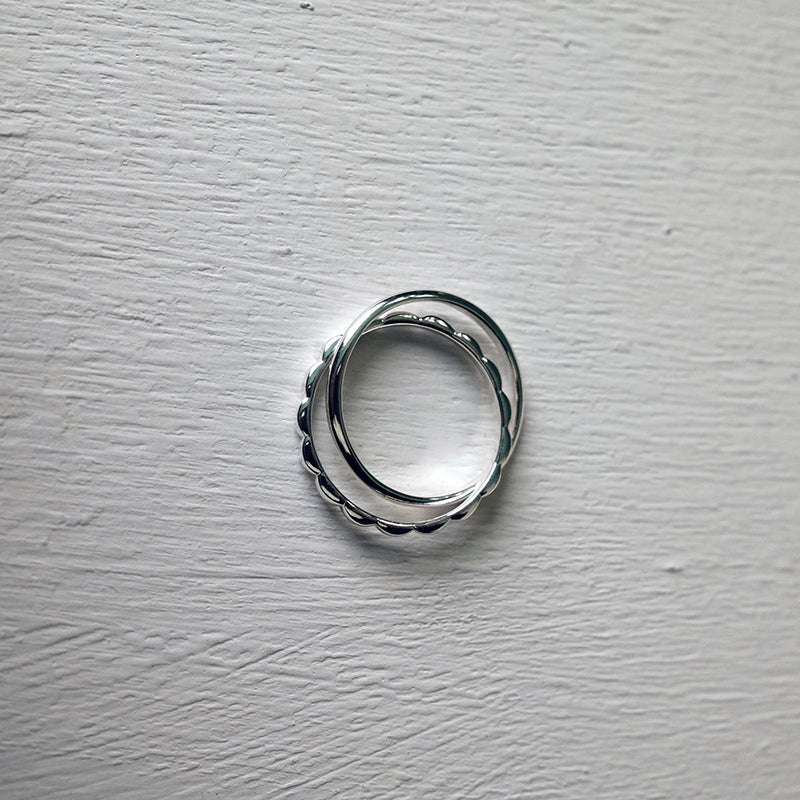 Fluffy Double Loop Ring