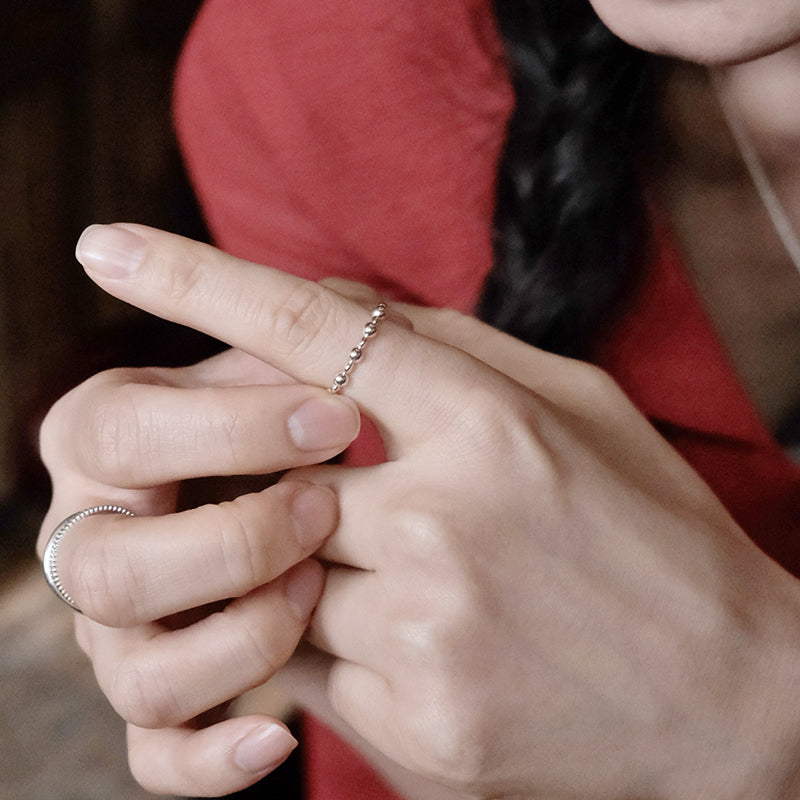 Pebble Bead Ring