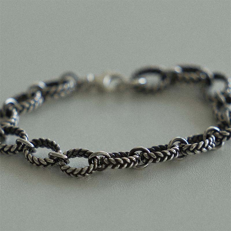 vintage twist chain bracelet