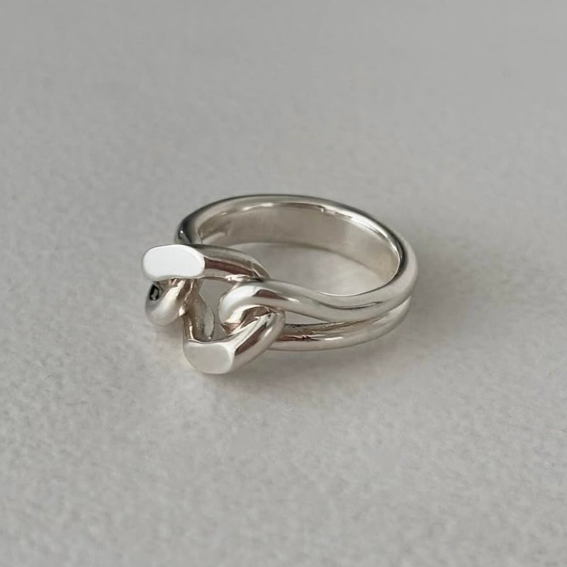 Anchor chain ring (Sterling Silver)