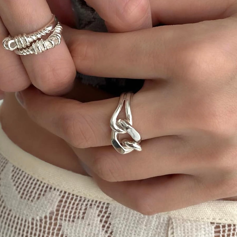 Anchor chain ring (Sterling Silver)