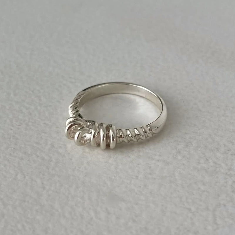 Mors ring Mors twist ring  (Sterling Silver)