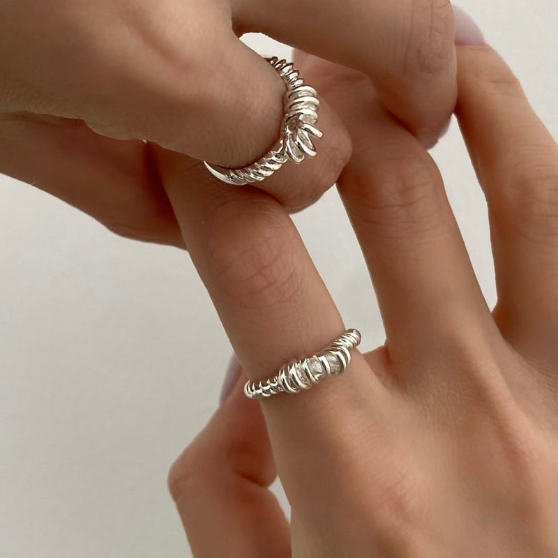 Mors ring Mors twist ring  (Sterling Silver)
