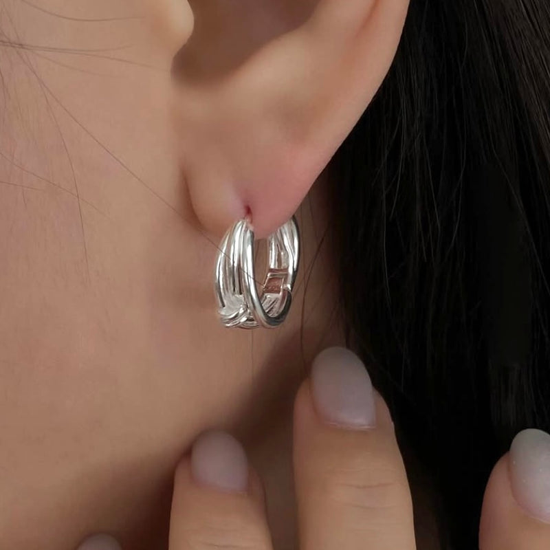 Mors twist earrings   (Sterling Silver)