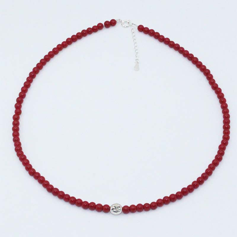 agate tomato necklace