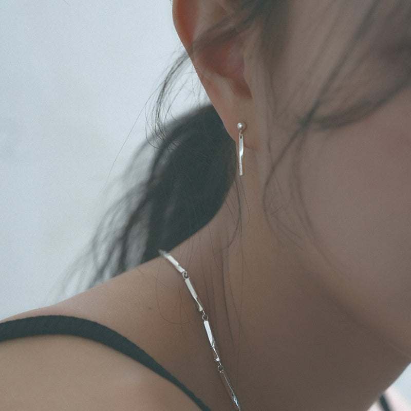 twist drop earring_S