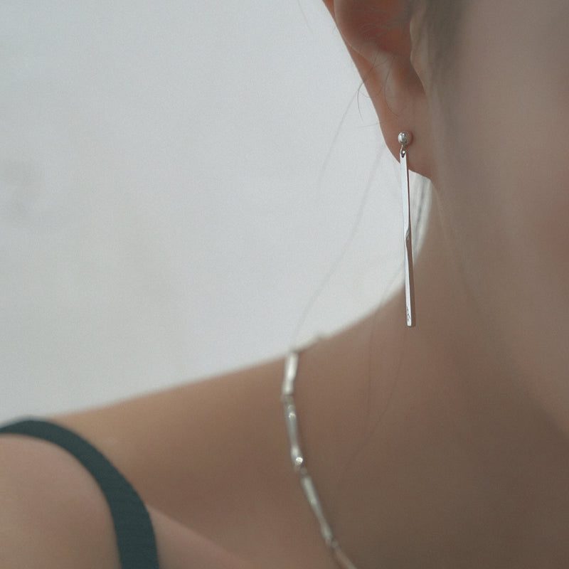 twist drop earring_L