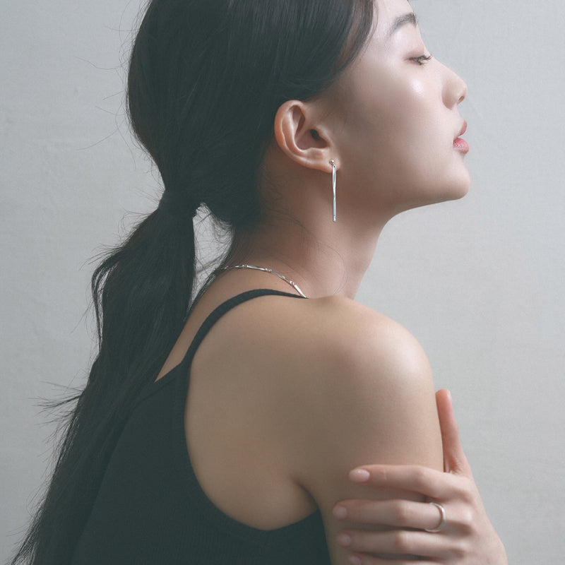 twist drop earring_L