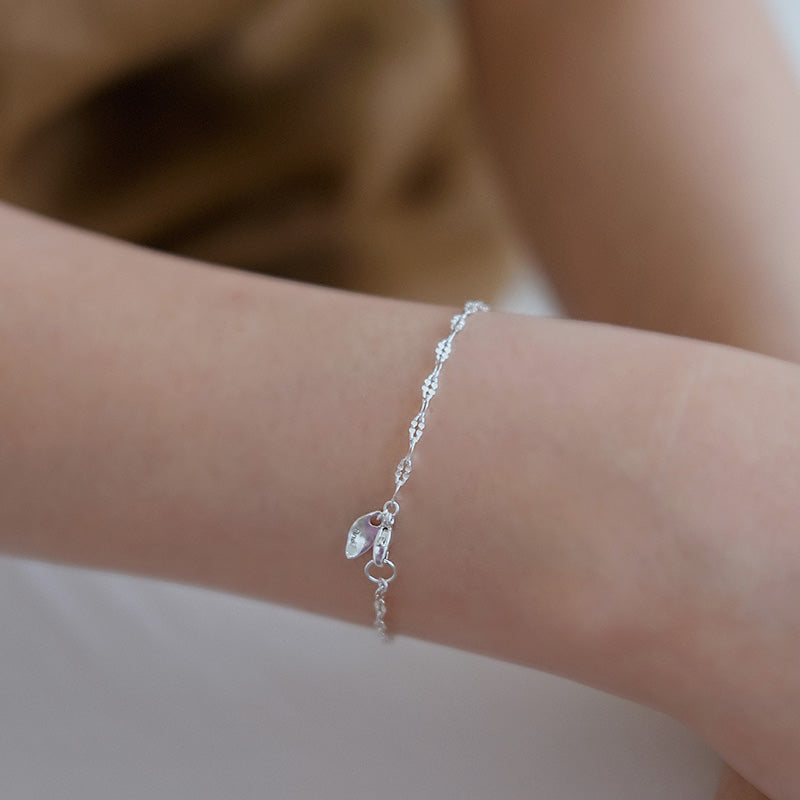 Leaf chain bracelet