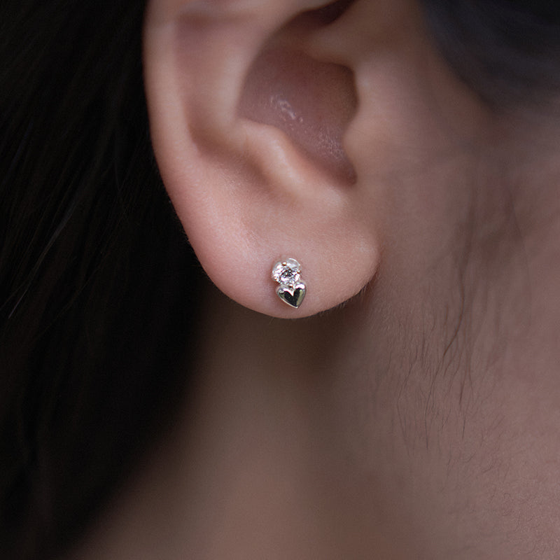 Glimmer Heart Earring