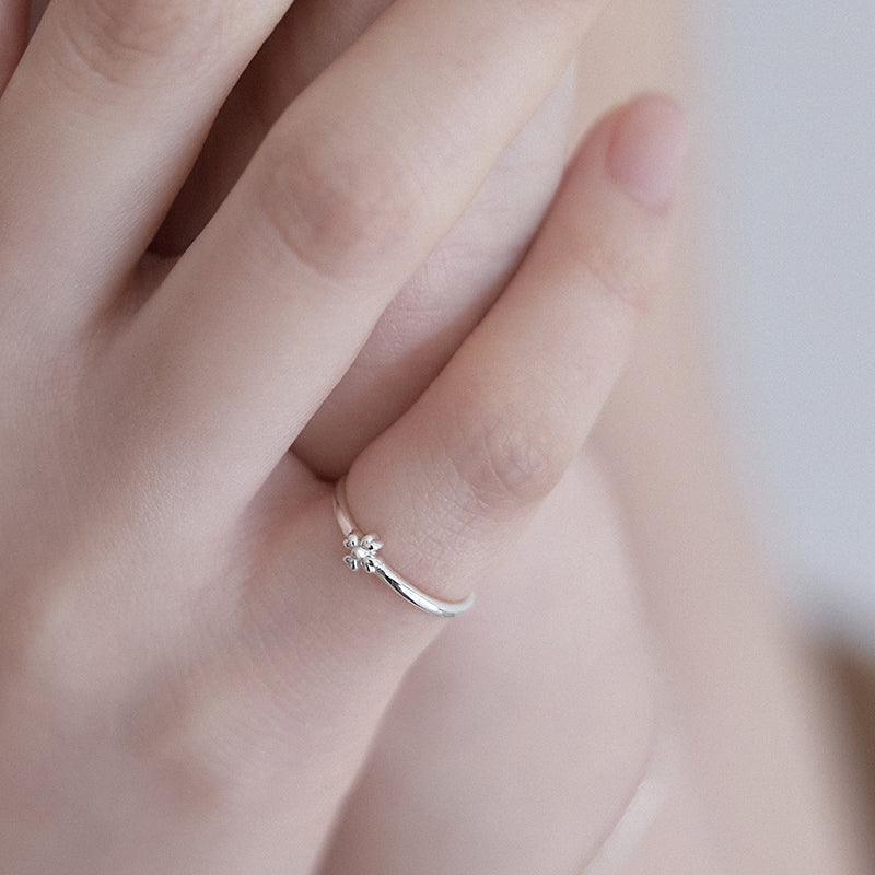 Heart Clover Mono Ring