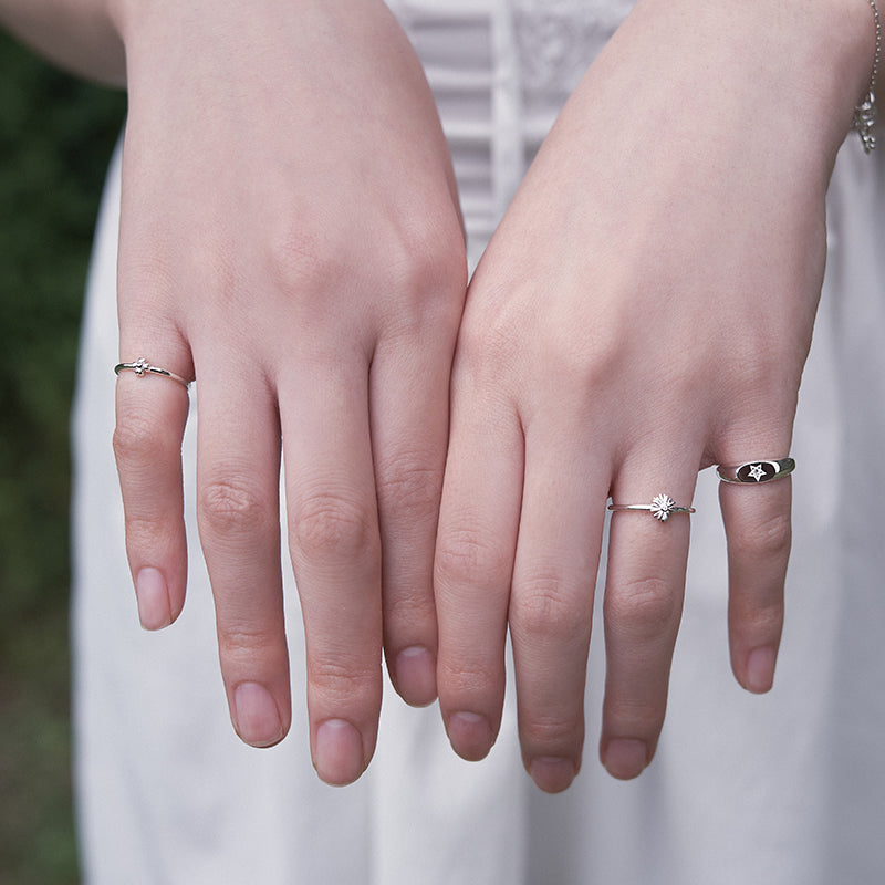 Heart Clover Mono Ring