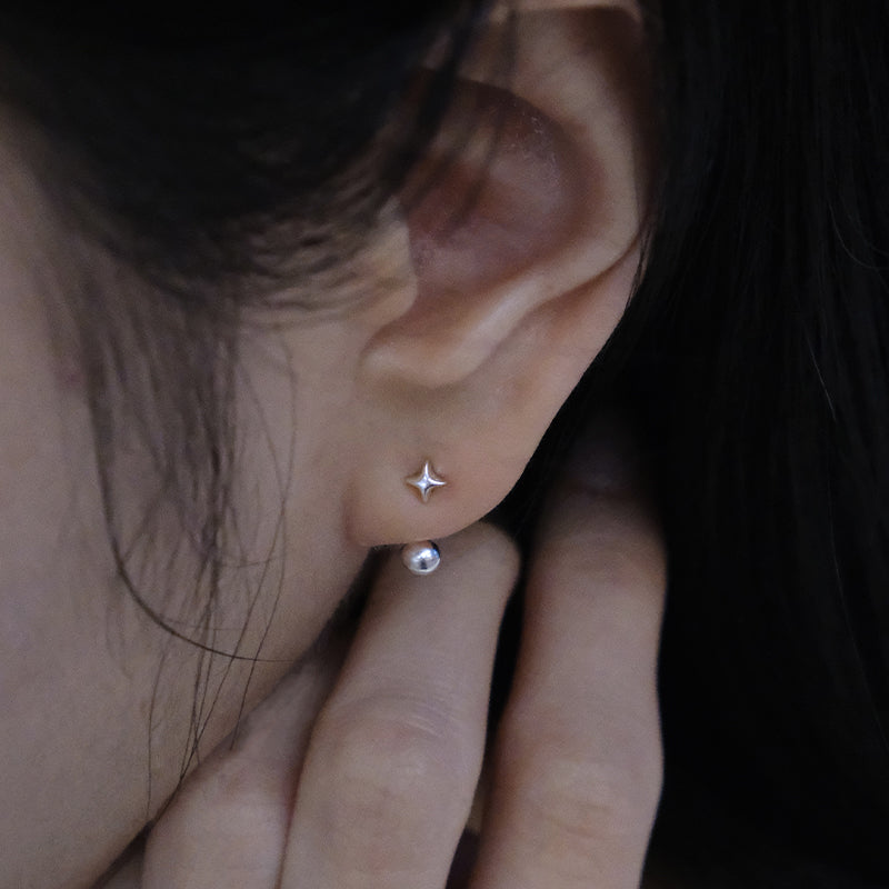 TWO WAY STAR EARRINGS