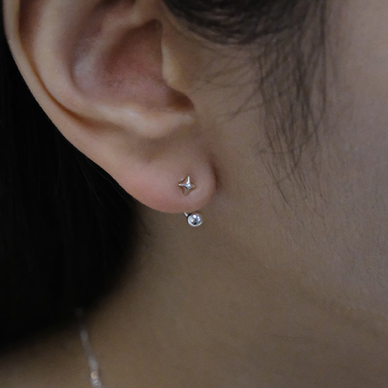 TWO WAY STAR EARRINGS