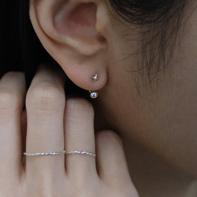 TWO WAY STAR EARRINGS