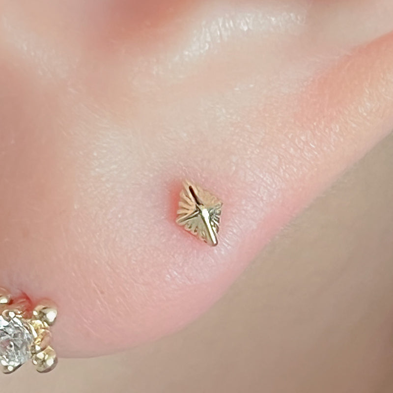 14k 18k gold Ruben mini piercing