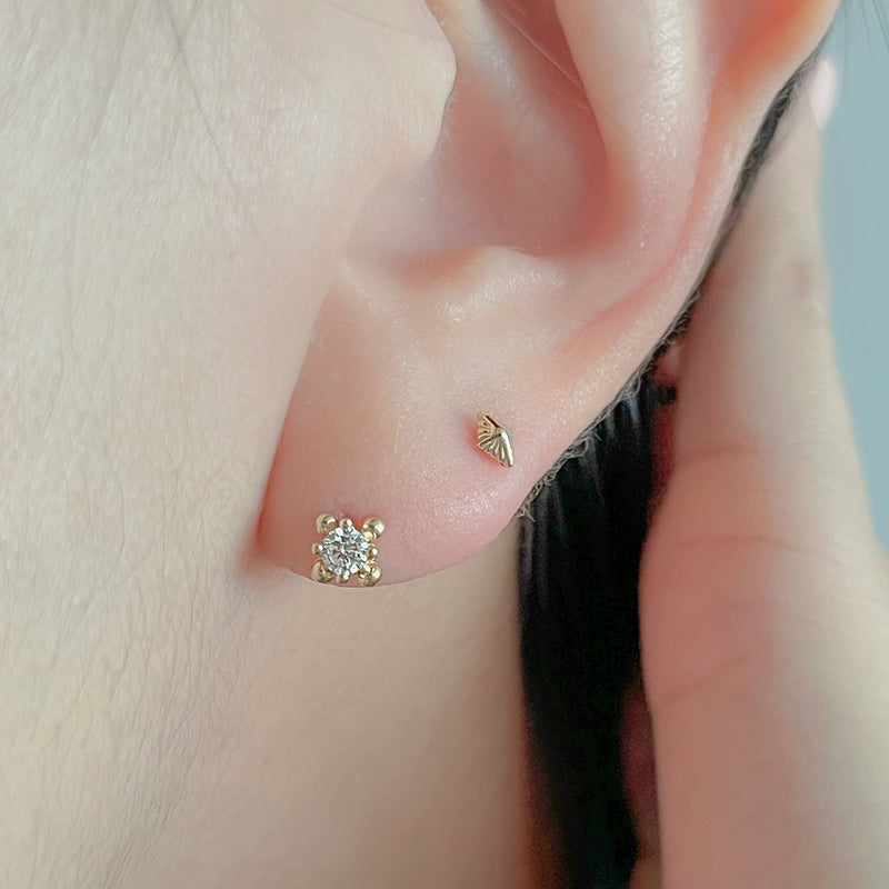 14k 18k gold Ruben mini piercing
