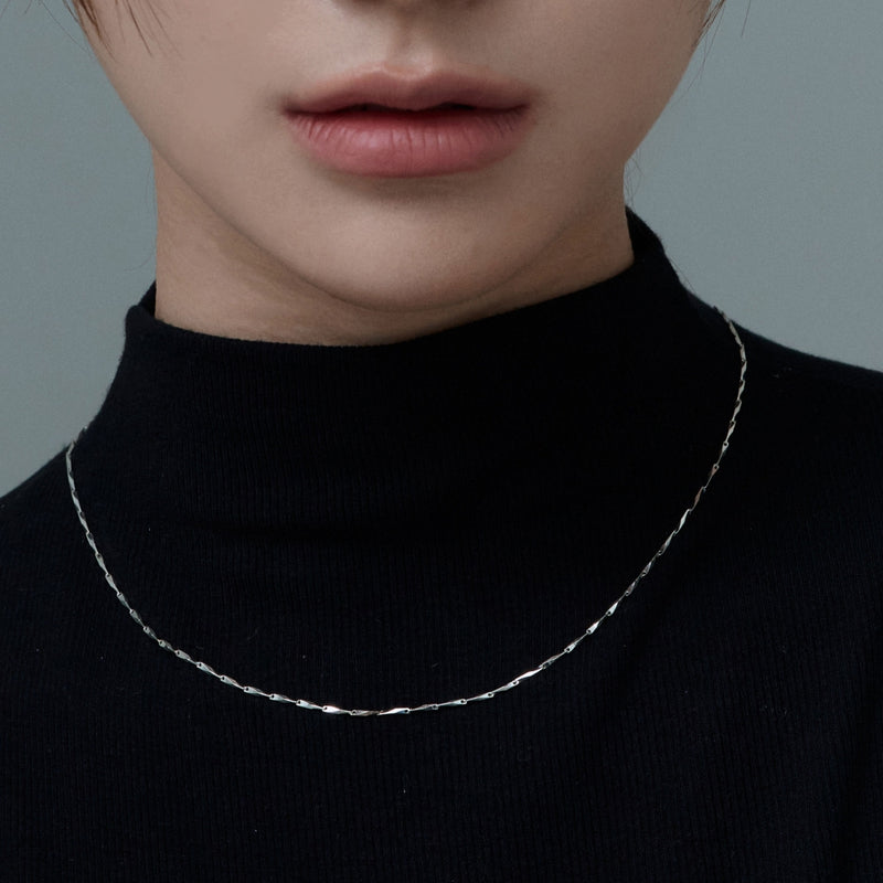 バンブーネックレス シルバー925 長さ53cm程 bamboo・バーチェーンネックレス (silver) | FELIPE FONSECA jewelry