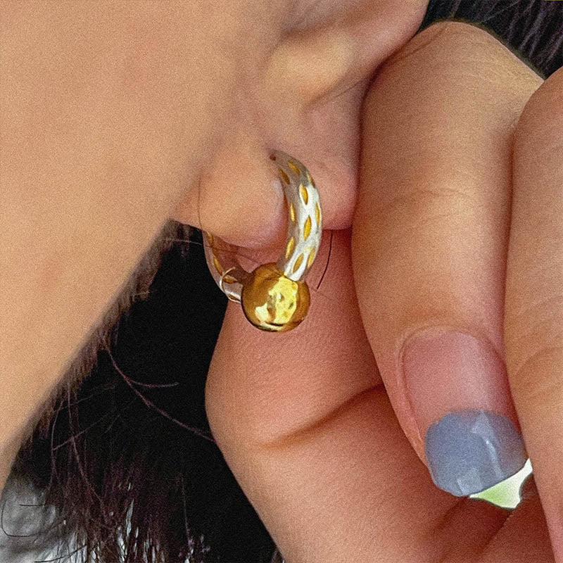 SESAME ミニ ワンタッチ シルバー ピアス / SESAME MINI ONE-TOUCH SILVER EARRINGS