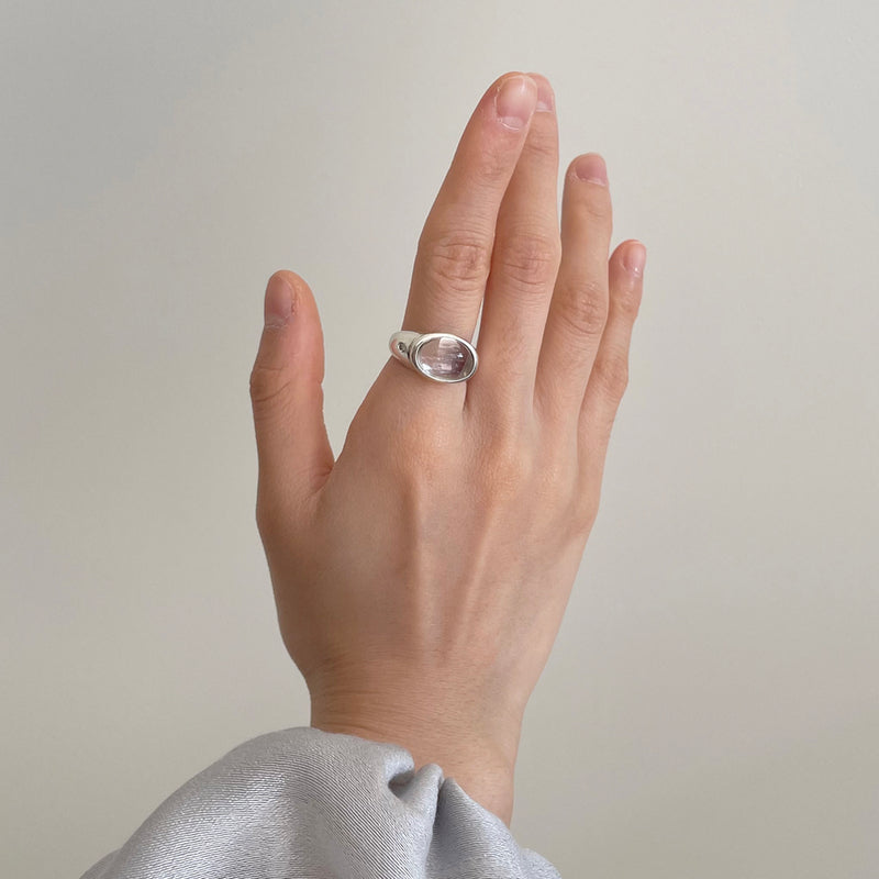 グランマ リング:水晶 / grandma ring (white quartz)