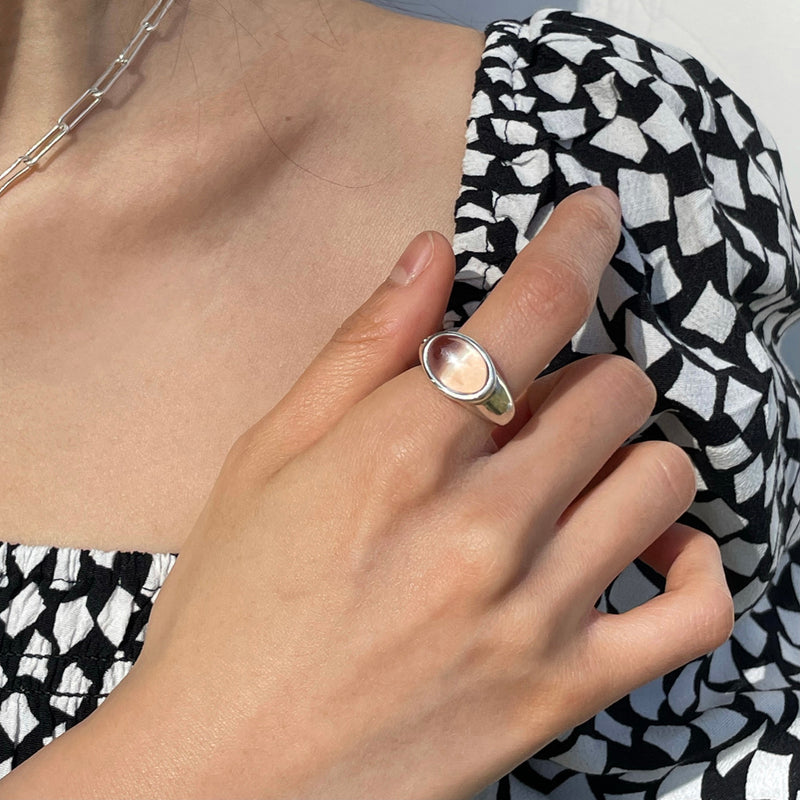 グランマ リング:水晶 / grandma ring (white quartz)