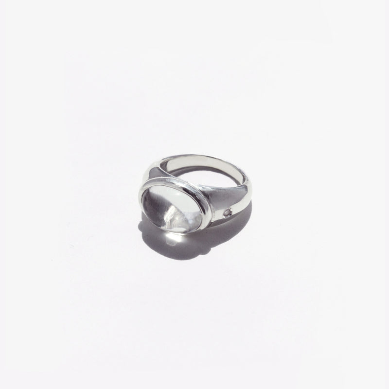グランマ リング:水晶 / grandma ring (white quartz)