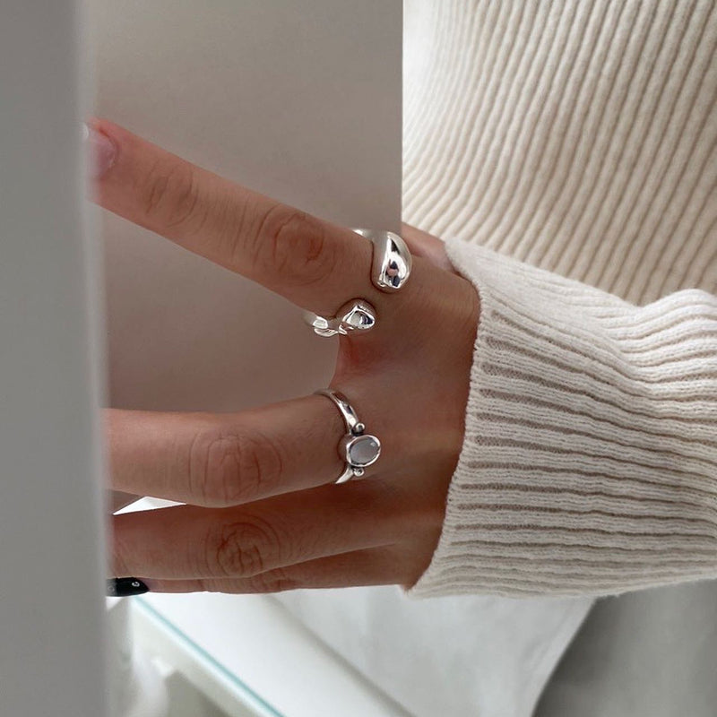 Bold wave ring
