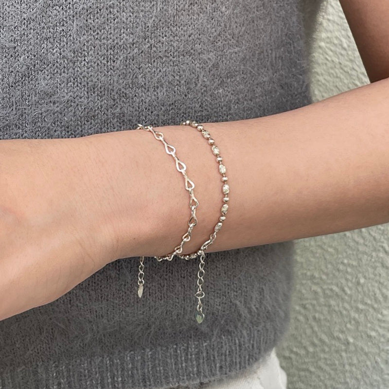 Eggball Layered Bracelet(Sterling Silver)