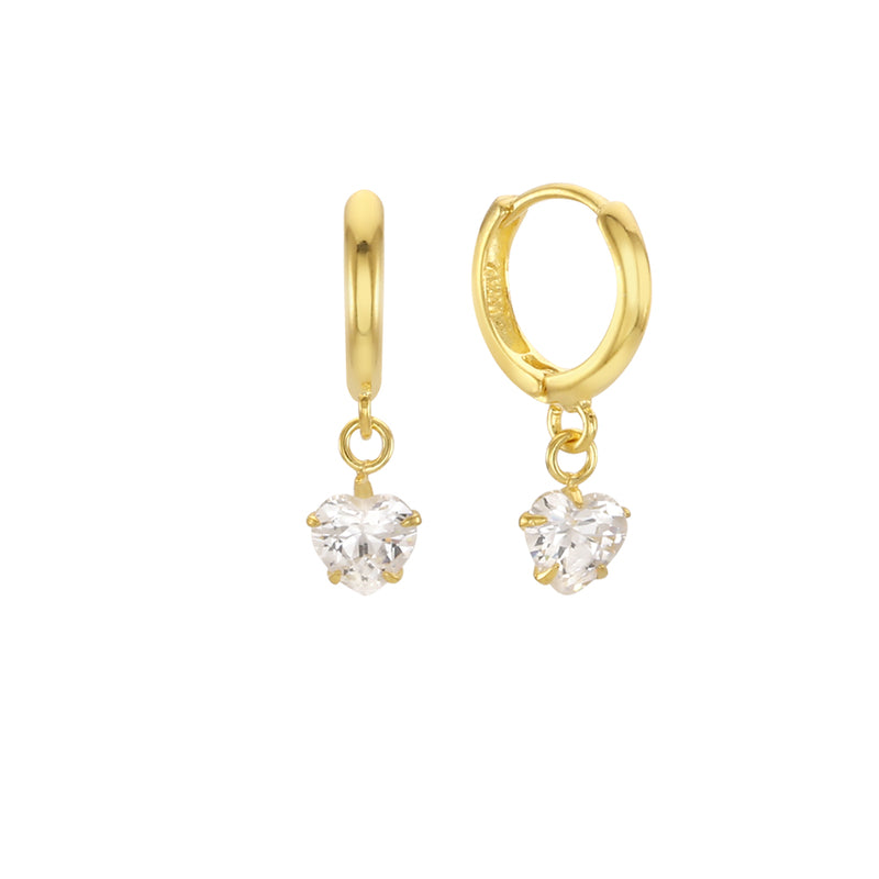 シャイニング ハート ピアス / shining heart earring