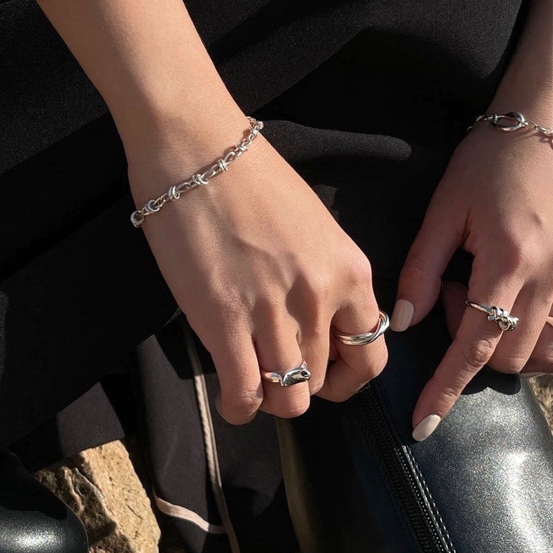 Sliding Layered Ring (Sterling Silver)