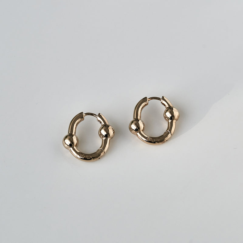 OT 2 ダブル ボール ピアス / OT 2 DOUBLE BALL EARRINGS
