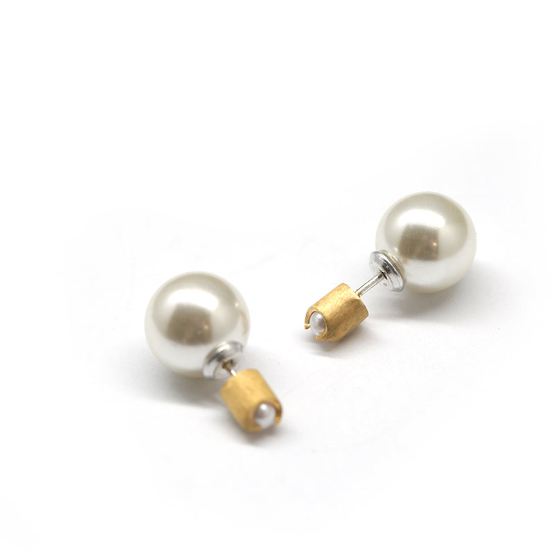 PEARL IN LOVE タイに パール ピアス:ゴールド / PEARL IN LOVE TINY PEARL EARRINGS - GOLD