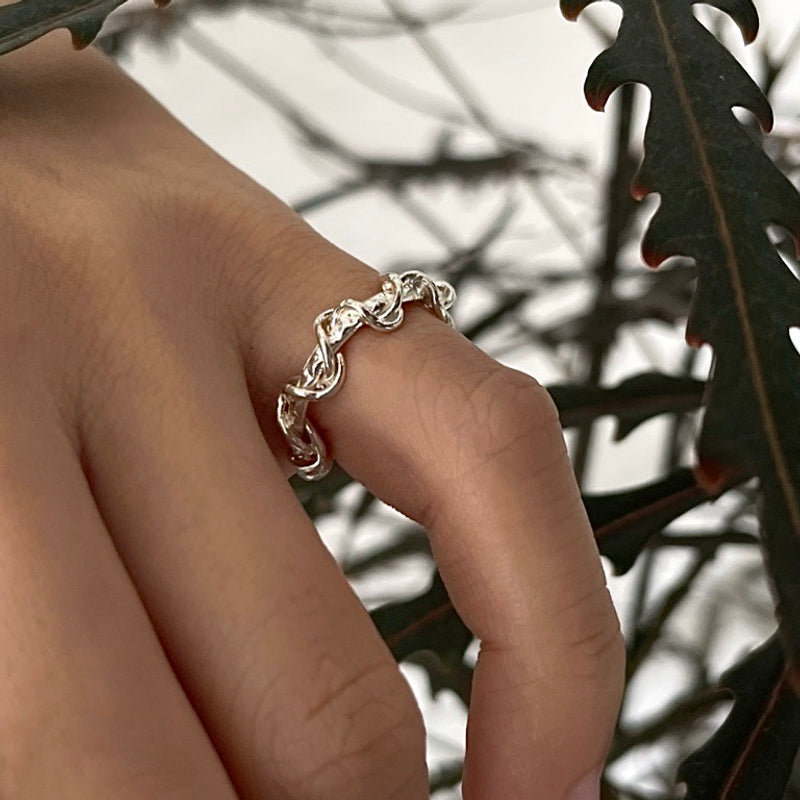 Fluid baby ring  (Sterling Silver)
