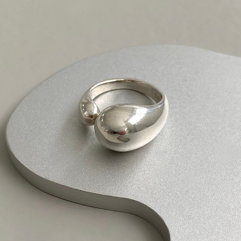 Bold hug ring Bold silver ring