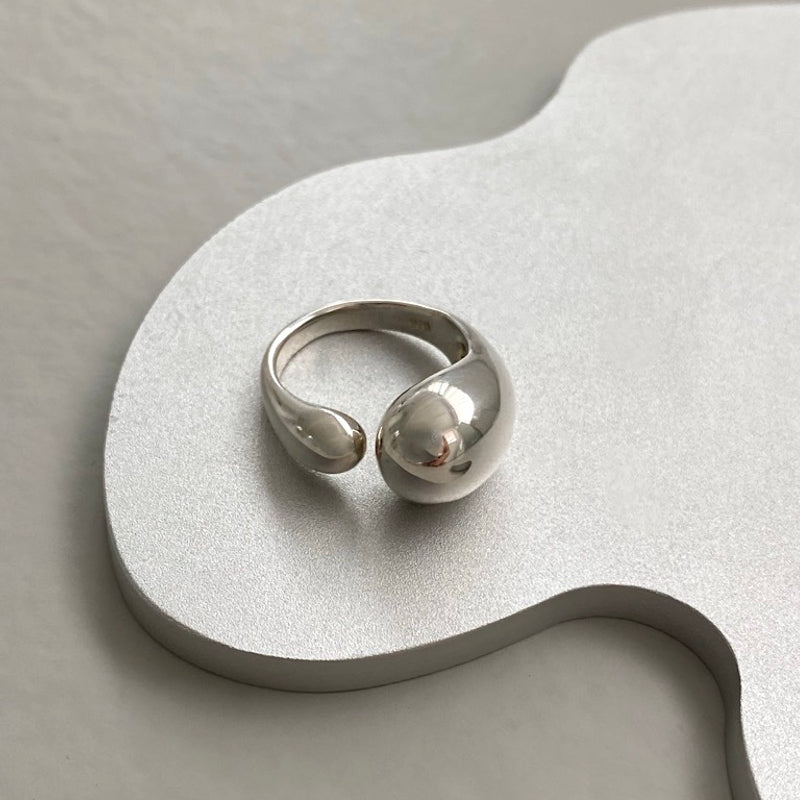 Bold hug ring Bold silver ring