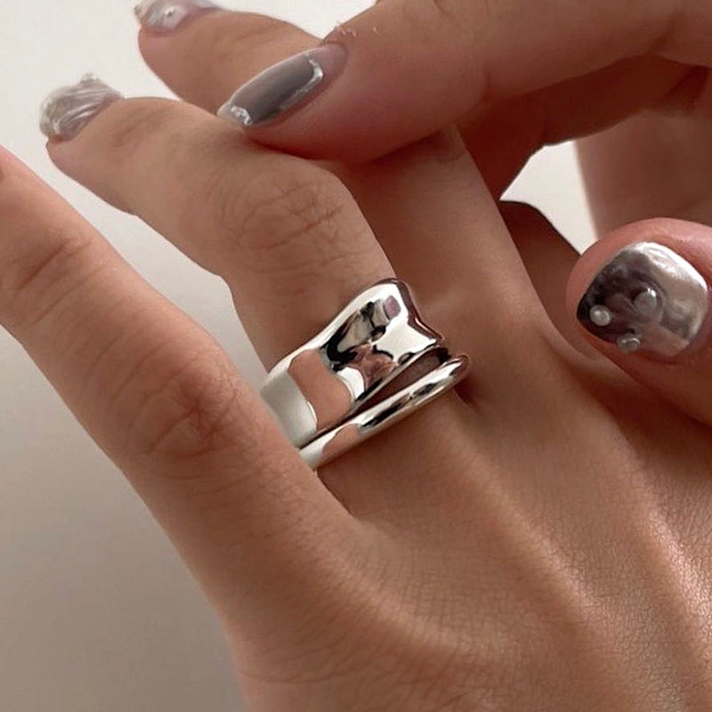 Bold layer ring Bold handmade ring
