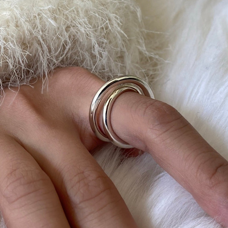 Duet bold ring