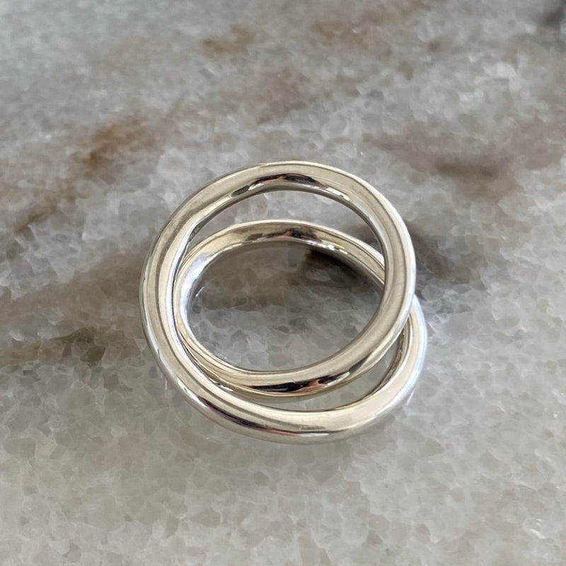 Duet bold ring