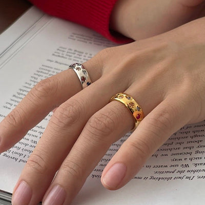 Glitter ring (Sterling Silver)