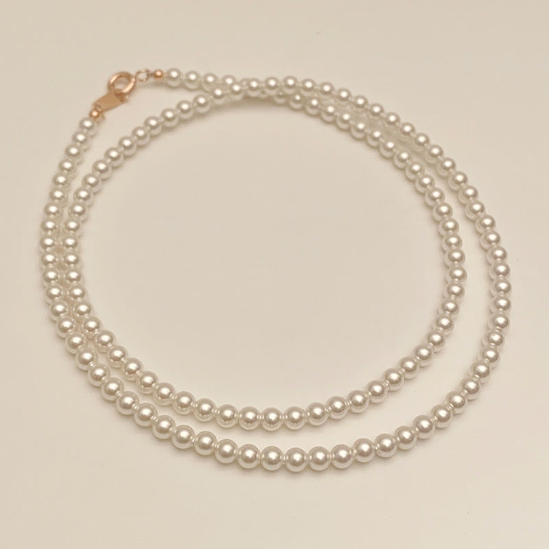 K14 3mm スワロフスキー パール ネックレス / 14K 3mm Swarovski Pearl Necklace