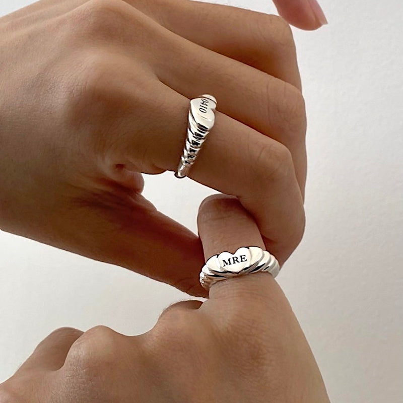 Signature heart ring (engraved)