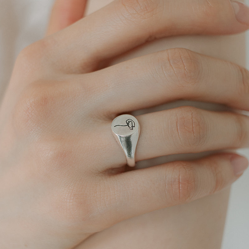 Poppy seal ring